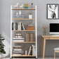 Industrial Vertical Open Bookshelf Metal Frame Manufactured Wood Shelf Bookshelf Clearhalo 'Bookcases' 'furn' 'furn_bookcases' 'Furniture' 'furniture_bookcases' 'kitchen' 'kitchen_bookcases' 'Living Room Furniture' 'Office Furniture' 4718994