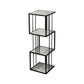 Glam Open Etagere Bookshelf Vertical Iron Bookshelf for Home 14"L x 14"W x 47"H Black Clearhalo 'Bookcases' 'furn' 'furn_bookcases' 'Furniture' 'furniture_bookcases' 'kitchen' 'kitchen_bookcases' 'Living Room Furniture' 'Office Furniture' 4719030