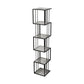 Glam Open Etagere Bookshelf Vertical Iron Bookshelf for Home 13.8"L x 13.8"W x 70.9"H Black Clearhalo 'Bookcases' 'furn' 'furn_bookcases' 'Furniture' 'furniture_bookcases' 'kitchen' 'kitchen_bookcases' 'Living Room Furniture' 'Office Furniture' 4719033