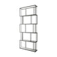 Glam Open Etagere Bookshelf Vertical Iron Bookshelf for Home 23.6"L x 11.8"W x 70.9"H Black Clearhalo 'Bookcases' 'furn' 'furn_bookcases' 'Furniture' 'furniture_bookcases' 'kitchen' 'kitchen_bookcases' 'Living Room Furniture' 'Office Furniture' 4719035