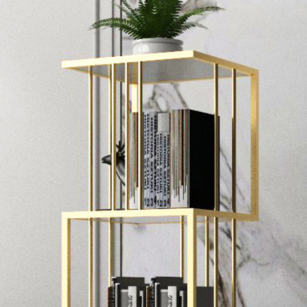 Glam Open Etagere Bookshelf Vertical Iron Bookshelf for Home Clearhalo 'Bookcases' 'furn' 'furn_bookcases' 'Furniture' 'furniture_bookcases' 'kitchen' 'kitchen_bookcases' 'Living Room Furniture' 'Office Furniture' 4719039