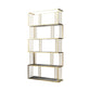 Glam Open Etagere Bookshelf Vertical Iron Bookshelf for Home 35.4"L x 11.8"W x 70.9"H Gold Clearhalo 'Bookcases' 'furn' 'furn_bookcases' 'Furniture' 'furniture_bookcases' 'kitchen' 'kitchen_bookcases' 'Living Room Furniture' 'Office Furniture' 4719047