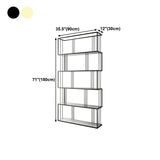 Glam Open Etagere Bookshelf Vertical Iron Bookshelf for Home Clearhalo 'Bookcases' 'furn' 'furn_bookcases' 'Furniture' 'furniture_bookcases' 'kitchen' 'kitchen_bookcases' 'Living Room Furniture' 'Office Furniture' 4719054