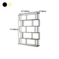 Glam Open Etagere Bookshelf Vertical Iron Bookshelf for Home Clearhalo 'Bookcases' 'furn' 'furn_bookcases' 'Furniture' 'furniture_bookcases' 'kitchen' 'kitchen_bookcases' 'Living Room Furniture' 'Office Furniture' 4719055