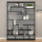 81"H Bookshelf Glam Style Open Back Bookcase for Study Room Home Office Clearhalo 'Bookcases' 'furn' 'furn_bookcases' 'Furniture' 'furniture_bookcases' 'kitchen' 'kitchen_bookcases' 'Living Room Furniture' 'Office Furniture' 4719070
