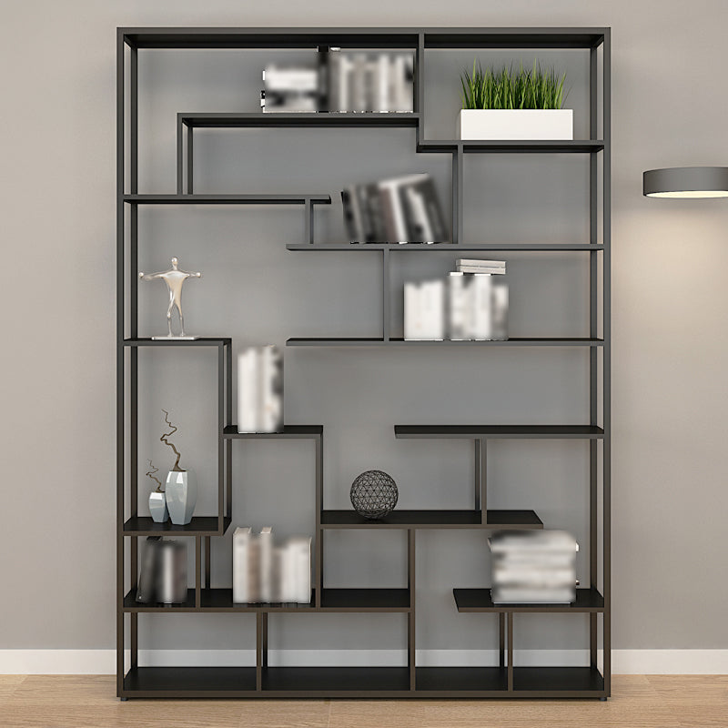81"H Bookshelf Glam Style Open Back Bookcase for Study Room Home Office Clearhalo 'Bookcases' 'furn' 'furn_bookcases' 'Furniture' 'furniture_bookcases' 'kitchen' 'kitchen_bookcases' 'Living Room Furniture' 'Office Furniture' 4719070