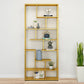 81"H Bookshelf Glam Style Open Back Bookcase for Study Room Home Office 35.4"L x 9.8"W x 80.7"H Gold Clearhalo 'Bookcases' 'furn' 'furn_bookcases' 'Furniture' 'furniture_bookcases' 'kitchen' 'kitchen_bookcases' 'Living Room Furniture' 'Office Furniture' 4719073