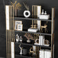 78.74"H Bookshelf Open Back Glam Style Bookcase for Study Room Home Office Clearhalo 'Bookcases' 'furn' 'furn_bookcases' 'Furniture' 'furniture_bookcases' 'kitchen' 'kitchen_bookcases' 'Living Room Furniture' 'Office Furniture' 4719087