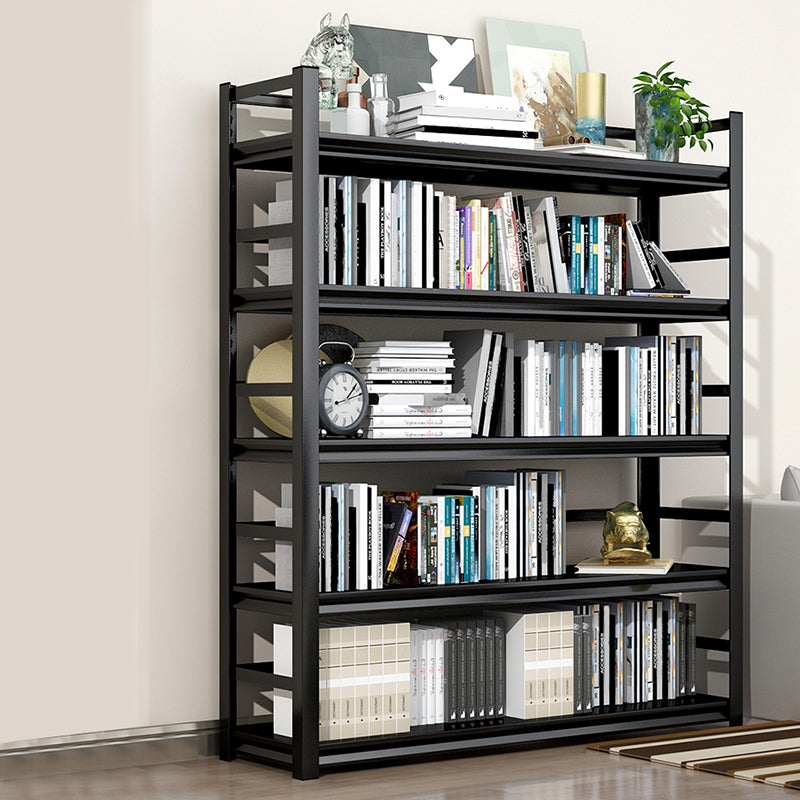 Metal Open Etagere Bookshelf Black Industrial Vertical Bookshelf for Home Clearhalo 'Bookcases' 'furn' 'furn_bookcases' 'Furniture' 'furniture_bookcases' 'kitchen' 'kitchen_bookcases' 'Living Room Furniture' 'Office Furniture' 4719094
