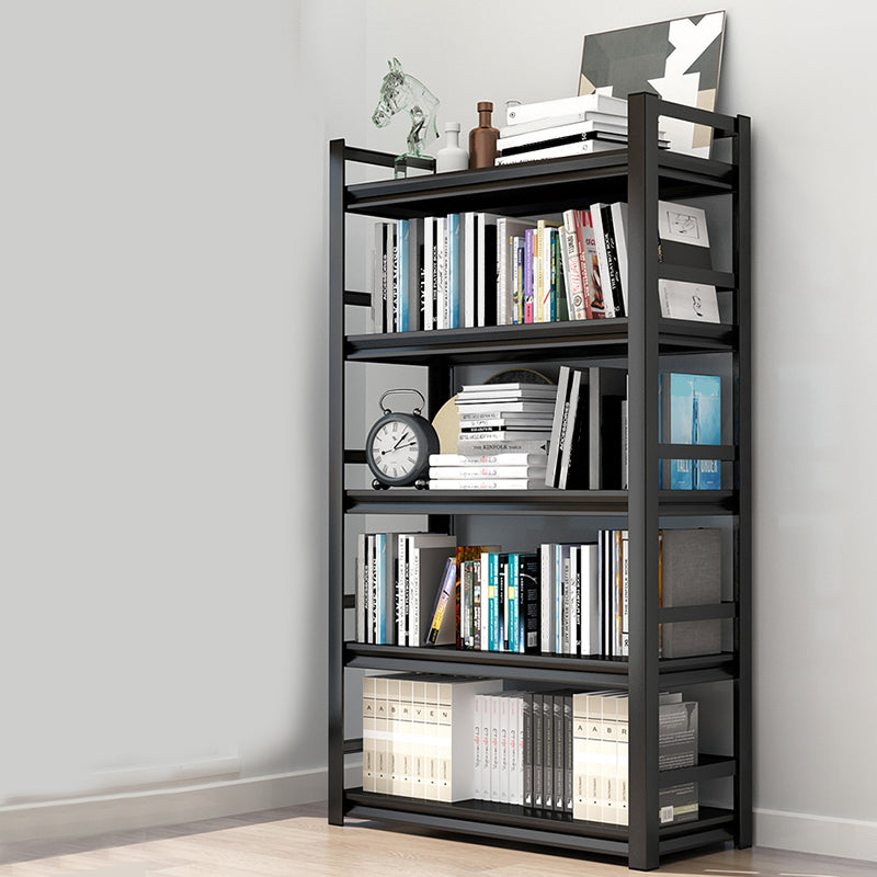 Metal Open Etagere Bookshelf Black Industrial Vertical Bookshelf for Home Clearhalo 'Bookcases' 'furn' 'furn_bookcases' 'Furniture' 'furniture_bookcases' 'kitchen' 'kitchen_bookcases' 'Living Room Furniture' 'Office Furniture' 4719095