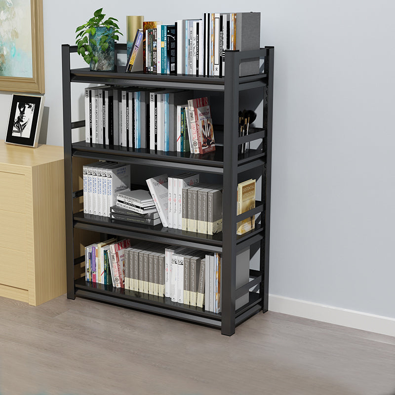 Metal Open Etagere Bookshelf Black Industrial Vertical Bookshelf for Home Clearhalo 'Bookcases' 'furn' 'furn_bookcases' 'Furniture' 'furniture_bookcases' 'kitchen' 'kitchen_bookcases' 'Living Room Furniture' 'Office Furniture' 4719097
