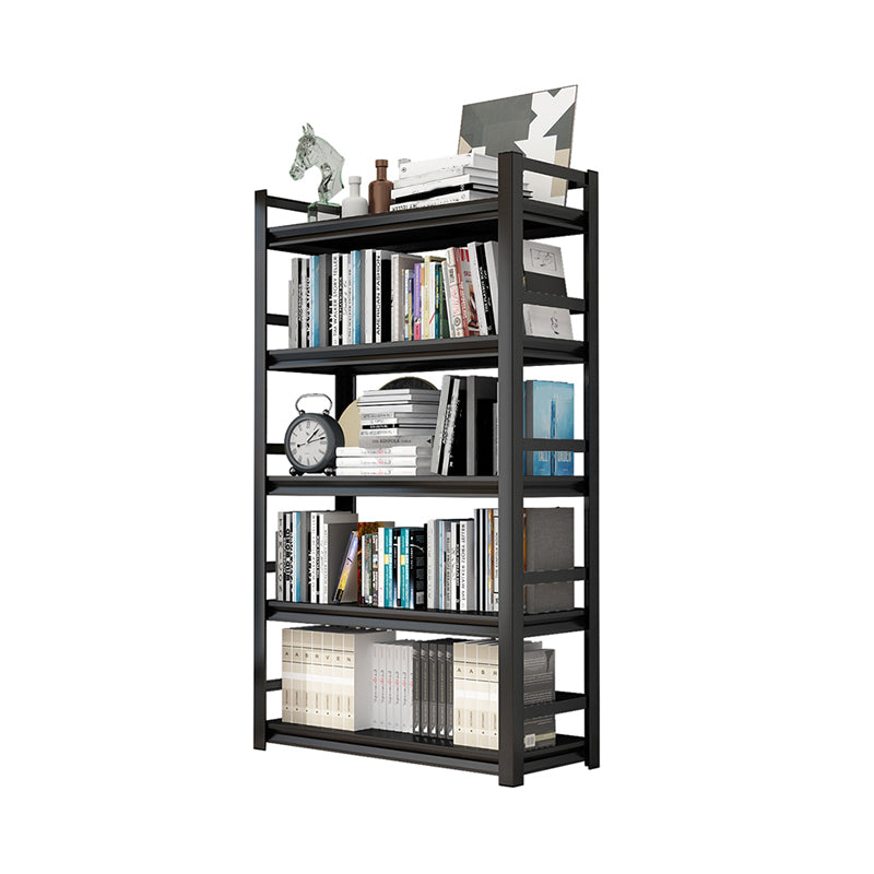Metal Open Etagere Bookshelf Black Industrial Vertical Bookshelf for Home Clearhalo 'Bookcases' 'furn' 'furn_bookcases' 'Furniture' 'furniture_bookcases' 'kitchen' 'kitchen_bookcases' 'Living Room Furniture' 'Office Furniture' 4719098