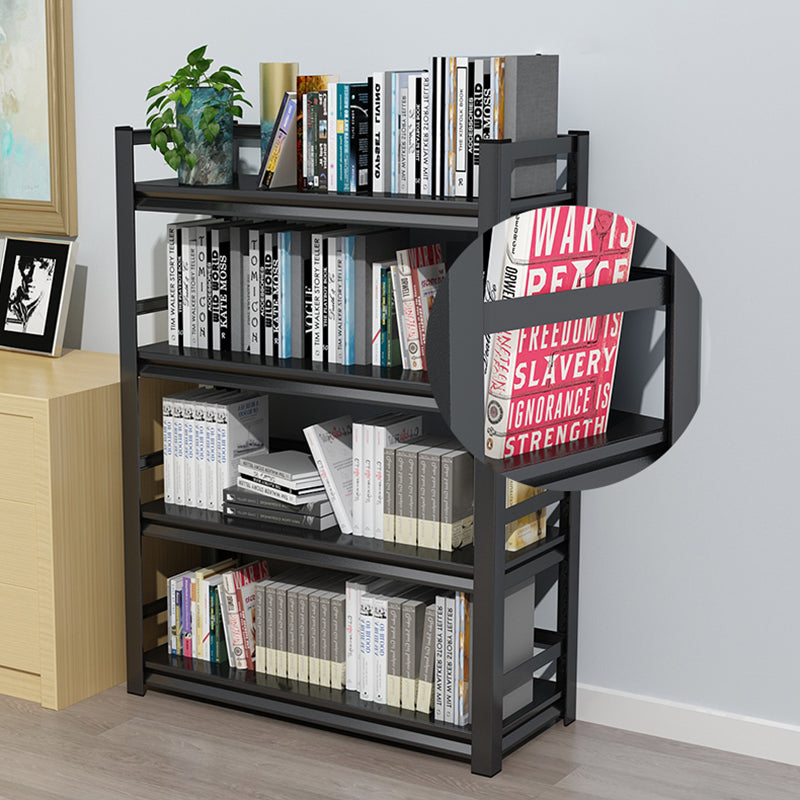 Metal Open Etagere Bookshelf Black Industrial Vertical Bookshelf for Home Clearhalo 'Bookcases' 'furn' 'furn_bookcases' 'Furniture' 'furniture_bookcases' 'kitchen' 'kitchen_bookcases' 'Living Room Furniture' 'Office Furniture' 4719099