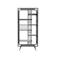 70.87"H Bookshelf Open Back Glam Style Bookcase for Home Office Study Room 23.6"L x 11.8"W x 70.9"H Black Clearhalo 'Bookcases' 'furn' 'furn_bookcases' 'Furniture' 'furniture_bookcases' 'kitchen' 'kitchen_bookcases' 'Living Room Furniture' 'Office Furniture' 4719129