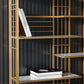 70.87"H Bookshelf Open Back Glam Style Bookcase for Home Office Study Room Clearhalo 'Bookcases' 'furn' 'furn_bookcases' 'Furniture' 'furniture_bookcases' 'kitchen' 'kitchen_bookcases' 'Living Room Furniture' 'Office Furniture' 4719130
