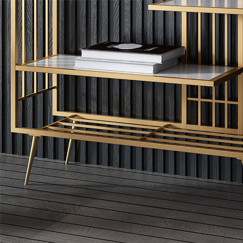 70.87"H Bookshelf Open Back Glam Style Bookcase for Home Office Study Room Clearhalo 'Bookcases' 'furn' 'furn_bookcases' 'Furniture' 'furniture_bookcases' 'kitchen' 'kitchen_bookcases' 'Living Room Furniture' 'Office Furniture' 4719132