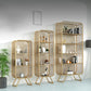 Closed Back Bookcase Glam Style Bookshelf for Home Study Room Office Clearhalo 'Bookcases' 'furn' 'furn_bookcases' 'Furniture' 'furniture_bookcases' 'kitchen' 'kitchen_bookcases' 'Living Room Furniture' 'Office Furniture' 4719148