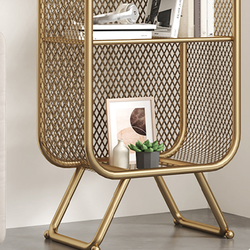 Closed Back Bookcase Glam Style Bookshelf for Home Study Room Office Clearhalo 'Bookcases' 'furn' 'furn_bookcases' 'Furniture' 'furniture_bookcases' 'kitchen' 'kitchen_bookcases' 'Living Room Furniture' 'Office Furniture' 4719154