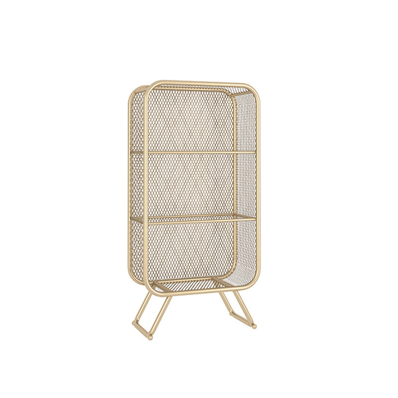 Closed Back Bookcase Glam Style Bookshelf for Home Study Room Office 24"L x 12"W x 47"H Gold Clearhalo 'Bookcases' 'furn' 'furn_bookcases' 'Furniture' 'furniture_bookcases' 'kitchen' 'kitchen_bookcases' 'Living Room Furniture' 'Office Furniture' 4719155