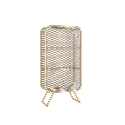 Closed Back Bookcase Glam Style Bookshelf for Home Study Room Office 24"L x 12"W x 47"H Gold Clearhalo 'Bookcases' 'furn' 'furn_bookcases' 'Furniture' 'furniture_bookcases' 'kitchen' 'kitchen_bookcases' 'Living Room Furniture' 'Office Furniture' 4719155