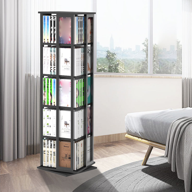 Open Vertical Industrial Corner Bookshelf Metal Frame Manufactured Wood Shelf Bookshelf Clearhalo 'Bookcases' 'furn' 'furn_bookcases' 'Furniture' 'furniture_bookcases' 'kitchen' 'kitchen_bookcases' 'Living Room Furniture' 'Office Furniture' 4719172