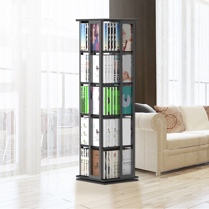 Open Vertical Industrial Corner Bookshelf Metal Frame Manufactured Wood Shelf Bookshelf Clearhalo 'Bookcases' 'furn' 'furn_bookcases' 'Furniture' 'furniture_bookcases' 'kitchen' 'kitchen_bookcases' 'Living Room Furniture' 'Office Furniture' 4719174