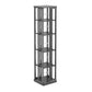 Open Vertical Industrial Corner Bookshelf Metal Frame Manufactured Wood Shelf Bookshelf 13.8"L x 13.8"W x 59.1"H Black Clearhalo 'Bookcases' 'furn' 'furn_bookcases' 'Furniture' 'furniture_bookcases' 'kitchen' 'kitchen_bookcases' 'Living Room Furniture' 'Office Furniture' 4719185