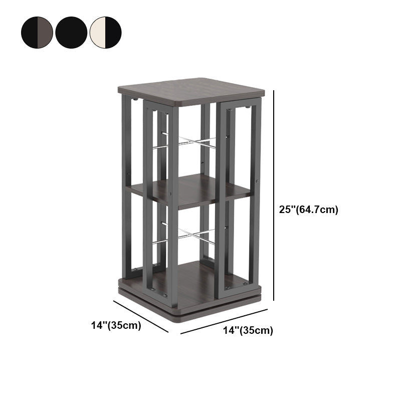 Open Vertical Industrial Corner Bookshelf Metal Frame Manufactured Wood Shelf Bookshelf Clearhalo 'Bookcases' 'furn' 'furn_bookcases' 'Furniture' 'furniture_bookcases' 'kitchen' 'kitchen_bookcases' 'Living Room Furniture' 'Office Furniture' 4719186