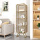 Closed Back Bookcase Glam Style Bookshelf for Home Office and Study Room Clearhalo 'Bookcases' 'furn' 'furn_bookcases' 'Furniture' 'furniture_bookcases' 'kitchen' 'kitchen_bookcases' 'Living Room Furniture' 'Office Furniture' 4719189