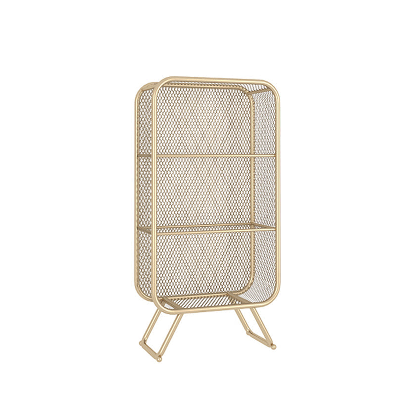 Closed Back Bookcase Glam Style Bookshelf for Home Office and Study Room 24"L x 12"W x 47"H Gold Clearhalo 'Bookcases' 'furn' 'furn_bookcases' 'Furniture' 'furniture_bookcases' 'kitchen' 'kitchen_bookcases' 'Living Room Furniture' 'Office Furniture' 4719196