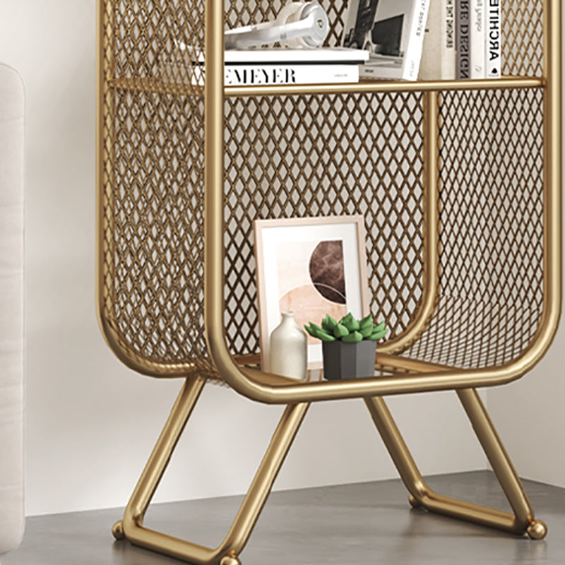 Closed Back Bookcase Glam Style Bookshelf for Home Office and Study Room Clearhalo 'Bookcases' 'furn' 'furn_bookcases' 'Furniture' 'furniture_bookcases' 'kitchen' 'kitchen_bookcases' 'Living Room Furniture' 'Office Furniture' 4719199