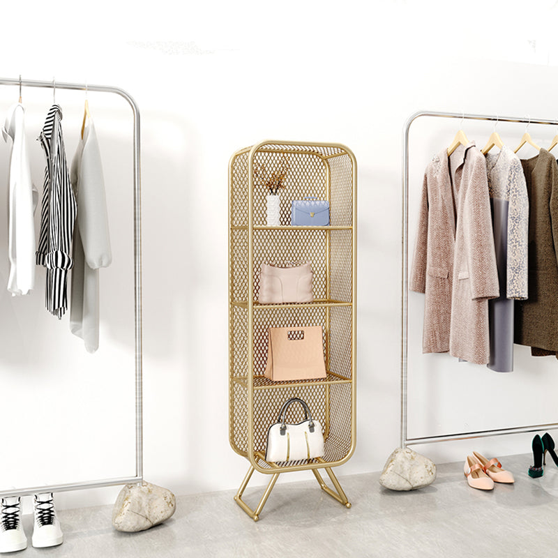 Closed Back Bookcase Glam Style Bookshelf for Home Office and Study Room Clearhalo 'Bookcases' 'furn' 'furn_bookcases' 'Furniture' 'furniture_bookcases' 'kitchen' 'kitchen_bookcases' 'Living Room Furniture' 'Office Furniture' 4719204