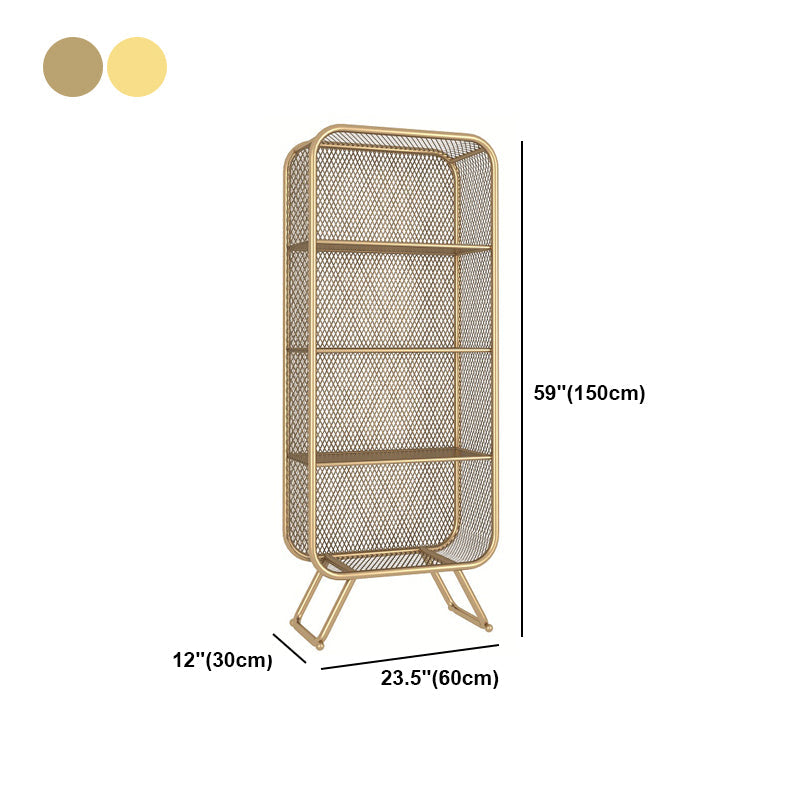 Closed Back Bookcase Glam Style Bookshelf for Home Office and Study Room Clearhalo 'Bookcases' 'furn' 'furn_bookcases' 'Furniture' 'furniture_bookcases' 'kitchen' 'kitchen_bookcases' 'Living Room Furniture' 'Office Furniture' 4719216