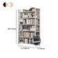 Industrial Vertical Etagere Bookshelf Steel Frame Manufactured Wood Shelf Bookshelf Clearhalo 'Bookcases' 'furn' 'furn_bookcases' 'Furniture' 'furniture_bookcases' 'kitchen' 'kitchen_bookcases' 'Living Room Furniture' 'Office Furniture' 4719258