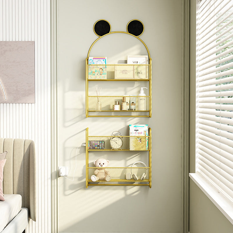 Wall Mounted Bookcase Glam Style Bookshelf for Home Office and Study Room Clearhalo 'Bookcases' 'furn' 'furn_bookcases' 'Furniture' 'furniture_bookcases' 'kitchen' 'kitchen_bookcases' 'Living Room Furniture' 'Office Furniture' 4719277