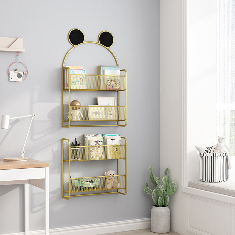 Wall Mounted Bookcase Glam Style Bookshelf for Home Office and Study Room Clearhalo 'Bookcases' 'furn' 'furn_bookcases' 'Furniture' 'furniture_bookcases' 'kitchen' 'kitchen_bookcases' 'Living Room Furniture' 'Office Furniture' 4719282