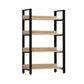 Vertical Industrial Etagere Bookshelf Steel Frame Solid Wood Shelf Bookshelf 47.2"L x 15.7"W x 60.6"H Clearhalo 'Bookcases' 'furn' 'furn_bookcases' 'Furniture' 'furniture_bookcases' 'kitchen' 'kitchen_bookcases' 'Living Room Furniture' 'Office Furniture' 4719296