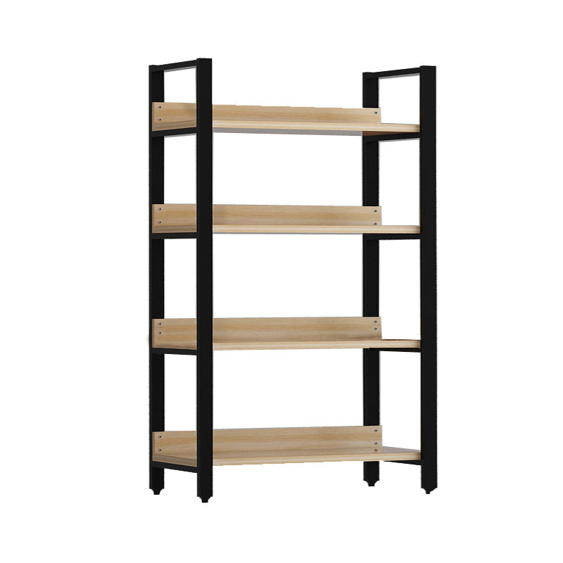 Vertical Industrial Etagere Bookshelf Steel Frame Solid Wood Shelf Bookshelf 47.2"L x 15.7"W x 60.6"H Clearhalo 'Bookcases' 'furn' 'furn_bookcases' 'Furniture' 'furniture_bookcases' 'kitchen' 'kitchen_bookcases' 'Living Room Furniture' 'Office Furniture' 4719296