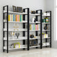 Vertical Industrial Etagere Bookshelf Steel Frame Solid Wood Shelf Bookshelf Clearhalo 'Bookcases' 'furn' 'furn_bookcases' 'Furniture' 'furniture_bookcases' 'kitchen' 'kitchen_bookcases' 'Living Room Furniture' 'Office Furniture' 4719297