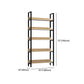 Vertical Industrial Etagere Bookshelf Steel Frame Solid Wood Shelf Bookshelf Clearhalo 'Bookcases' 'furn' 'furn_bookcases' 'Furniture' 'furniture_bookcases' 'kitchen' 'kitchen_bookcases' 'Living Room Furniture' 'Office Furniture' 4719322