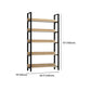 Vertical Industrial Etagere Bookshelf Steel Frame Solid Wood Shelf Bookshelf Clearhalo 'Bookcases' 'furn' 'furn_bookcases' 'Furniture' 'furniture_bookcases' 'kitchen' 'kitchen_bookcases' 'Living Room Furniture' 'Office Furniture' 4719324
