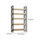 Vertical Industrial Etagere Bookshelf Steel Frame Solid Wood Shelf Bookshelf Clearhalo 'Bookcases' 'furn' 'furn_bookcases' 'Furniture' 'furniture_bookcases' 'kitchen' 'kitchen_bookcases' 'Living Room Furniture' 'Office Furniture' 4719325