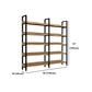Vertical Industrial Etagere Bookshelf Steel Frame Solid Wood Shelf Bookshelf Clearhalo 'Bookcases' 'furn' 'furn_bookcases' 'Furniture' 'furniture_bookcases' 'kitchen' 'kitchen_bookcases' 'Living Room Furniture' 'Office Furniture' 4719326