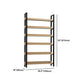 Vertical Industrial Etagere Bookshelf Steel Frame Solid Wood Shelf Bookshelf Clearhalo 'Bookcases' 'furn' 'furn_bookcases' 'Furniture' 'furniture_bookcases' 'kitchen' 'kitchen_bookcases' 'Living Room Furniture' 'Office Furniture' 4719331