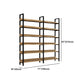 Vertical Industrial Etagere Bookshelf Steel Frame Solid Wood Shelf Bookshelf Clearhalo 'Bookcases' 'furn' 'furn_bookcases' 'Furniture' 'furniture_bookcases' 'kitchen' 'kitchen_bookcases' 'Living Room Furniture' 'Office Furniture' 4719335