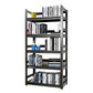 Steel Industrial Etagere Bookshelf White and Black Vertical Bookshelf for Home Black Clearhalo 'Bookcases' 'furn' 'furn_bookcases' 'Furniture' 'furniture_bookcases' 'kitchen' 'kitchen_bookcases' 'Living Room Furniture' 'Office Furniture' 4719337