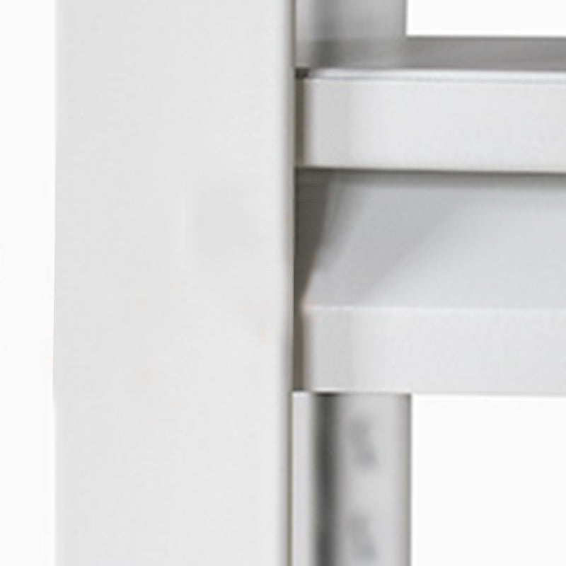 Steel Industrial Etagere Bookshelf White and Black Vertical Bookshelf for Home Clearhalo 'Bookcases' 'furn' 'furn_bookcases' 'Furniture' 'furniture_bookcases' 'kitchen' 'kitchen_bookcases' 'Living Room Furniture' 'Office Furniture' 4719345