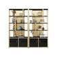 12"W 79"H Bookshelf Glam Style Open Back Bookcase for Study Room Home Office Clearhalo 'Bookcases' 'furn' 'furn_bookcases' 'Furniture' 'furniture_bookcases' 'kitchen' 'kitchen_bookcases' 'Living Room Furniture' 'Office Furniture' 4719369