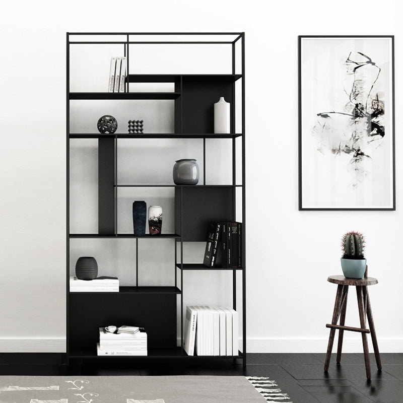 Metal Industrial Etagere Bookshelf Vertical Iron Open Bookshelf for Office Clearhalo 'Bookcases' 'furn' 'furn_bookcases' 'Furniture' 'furniture_bookcases' 'kitchen' 'kitchen_bookcases' 'Living Room Furniture' 'Office Furniture' 4719381