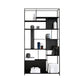Metal Industrial Etagere Bookshelf Vertical Iron Open Bookshelf for Office Black Clearhalo 'Bookcases' 'furn' 'furn_bookcases' 'Furniture' 'furniture_bookcases' 'kitchen' 'kitchen_bookcases' 'Living Room Furniture' 'Office Furniture' 4719382